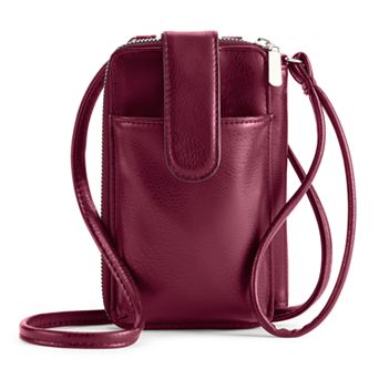 Jacqui Solid Color Wallet on a String