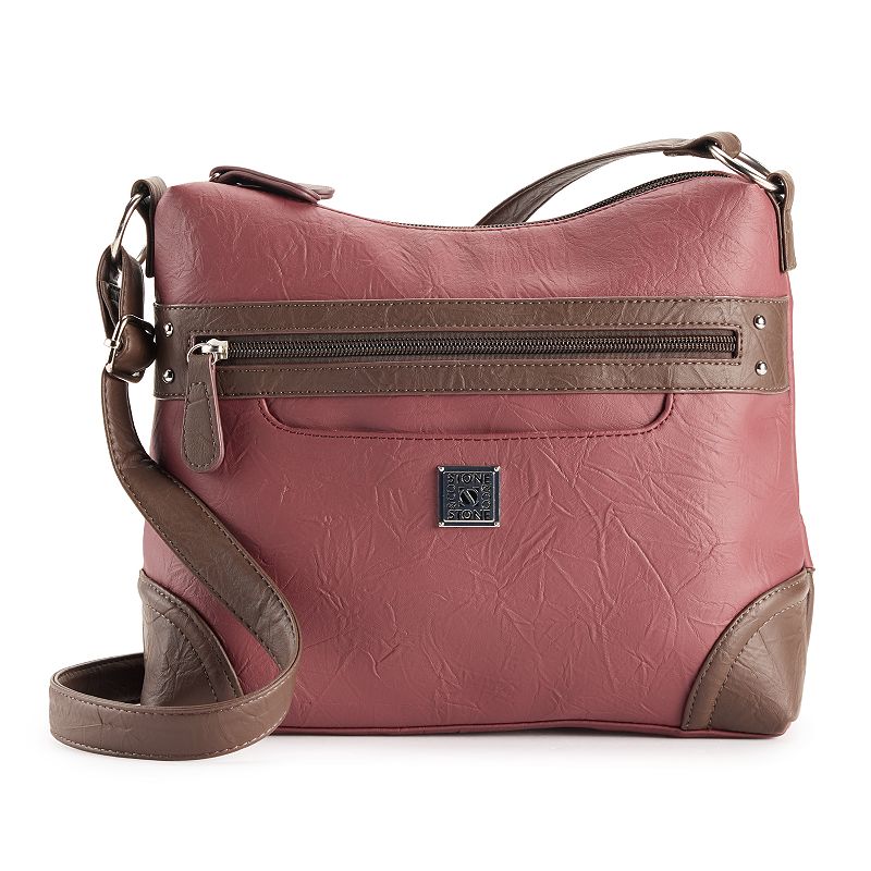 Stone & Co. Nancy 2-in-1 Tote Crossbody Bag, Red Brown
