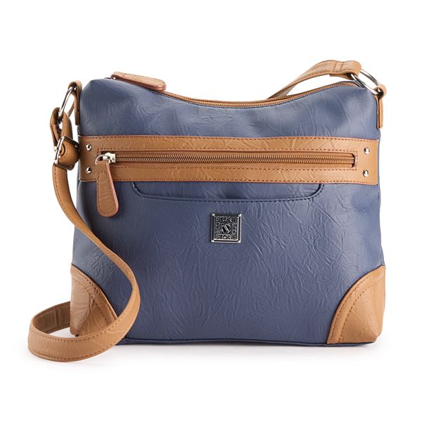 Stone & Co. Nancy 2-in-1 Tote Crossbody Bag - Navy Tan
