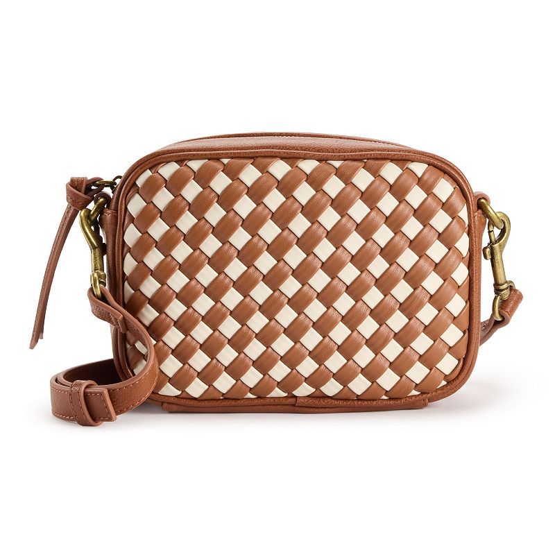 Sonoma Goods For Life® Jada Woven Camera Bag, Red Birch Woven