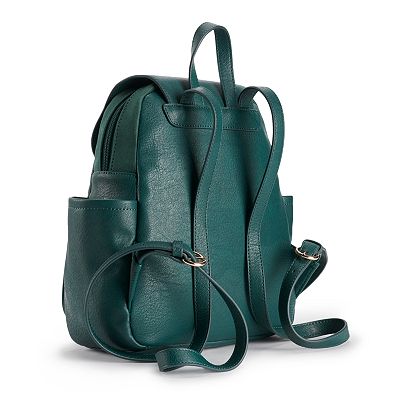 LC Lauren Conrad‎ Emerald Green Vegan Leather Flap Backpack Purse Medium LC Lauren Conrad | Bags | Lc Lauren Conrad Kate Flap  main image 2