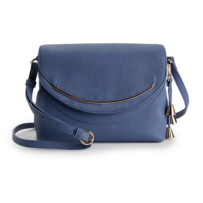 LC Lauren Conrad Blair Crossbody Bag, Blue Flare