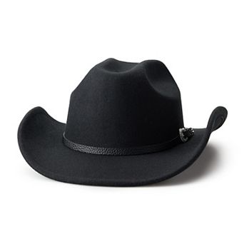 Nine West Belted Felt Cowboy Hat