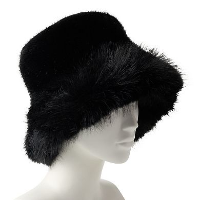 Women's Nine West Faux Fur Bucket Hat