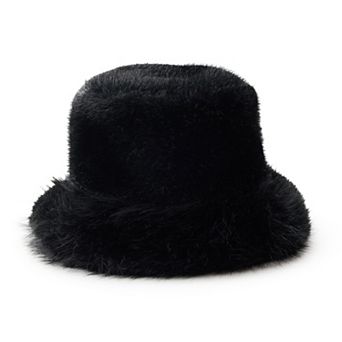 Women's Nine West Faux Fur Bucket Hat