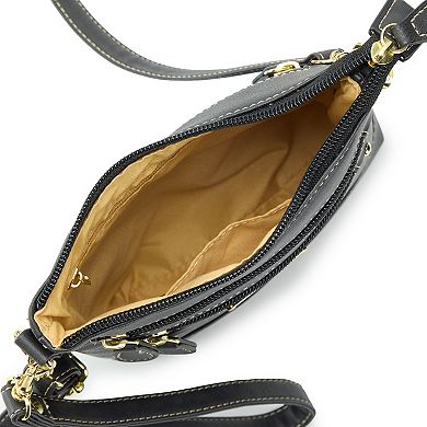 Stone & Co. Crunch Leather Crossbody Bag