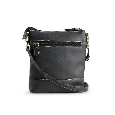 Stone & Co. Crunch Leather Crossbody Bag