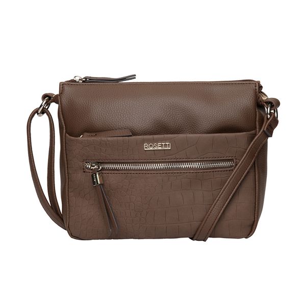 Rosetti Oakley Mini Crossbody Bag - Cocoa Croco