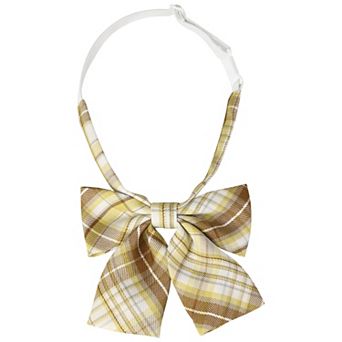 Plaid Uniform Pre-tied Knot Cute Stylish Colorful Bow Ties for Women
