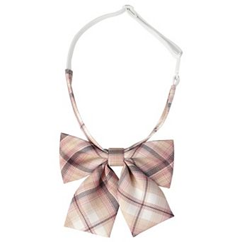 Plaid Uniform Pre-tied Knot Cute Stylish Colorful Bow Ties for Women