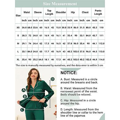 Women's Lounge Sets Long Sleeve Crop Top Foldover Flare Pants Pajama 2 Piece Outfits