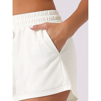 2 Pack Womens Pajama Bottom Stretch Drawstring with Pockets Sleepwear Lounge Shorts