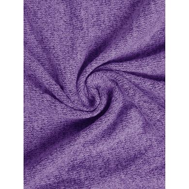 Womens Knit Nightgown Scoop Neck Button Down Long Sleeve Long Nightshirt