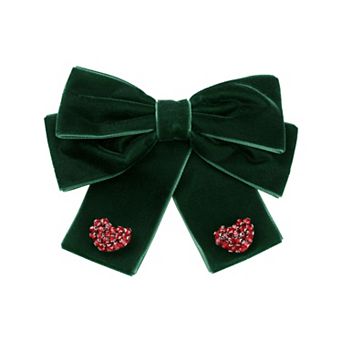 Women's Bow Brooch Pin Cute Elegant Preppy Bow Tie Heart Shaped Decoration