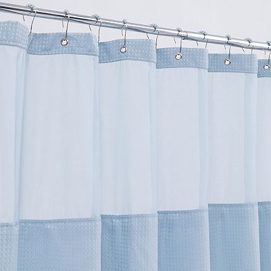 Awesome Home Dobby Waffle Shower Curtain with Liner