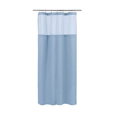 Awesome Home Dobby Waffle Shower Curtain with Liner