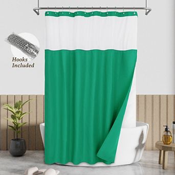 Awesome Home Dobby Waffle Shower Curtain with Liner