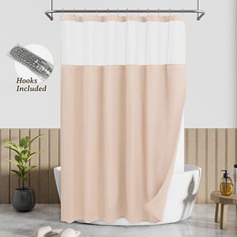 Awesome Home Dobby Waffle Shower Curtain with Liner