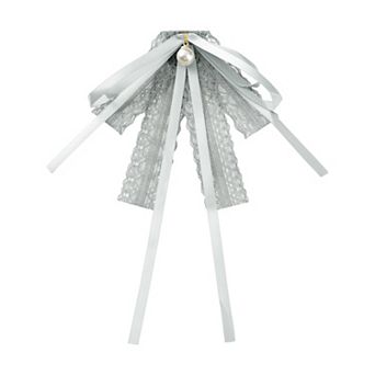 Women's Lace Bow Tie Brooches Pre-Tied Neck Tie Shirt Corsage Ribbon Brooch