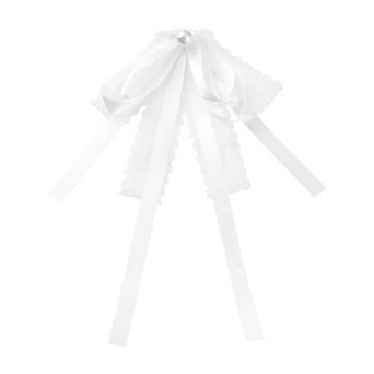 Lace Bow Tie Brooches for Women Fashion Brooch Pins Pre-Tied Neck Tie