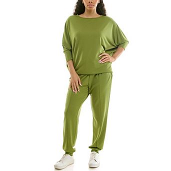 Women's Nina Leonard 2 pc Dolman Tunic & Harem Leg Pant Set