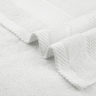 Bathroom Solid Hand Towel Set Cotton Face Towels Soft Absorbent 4 Pack