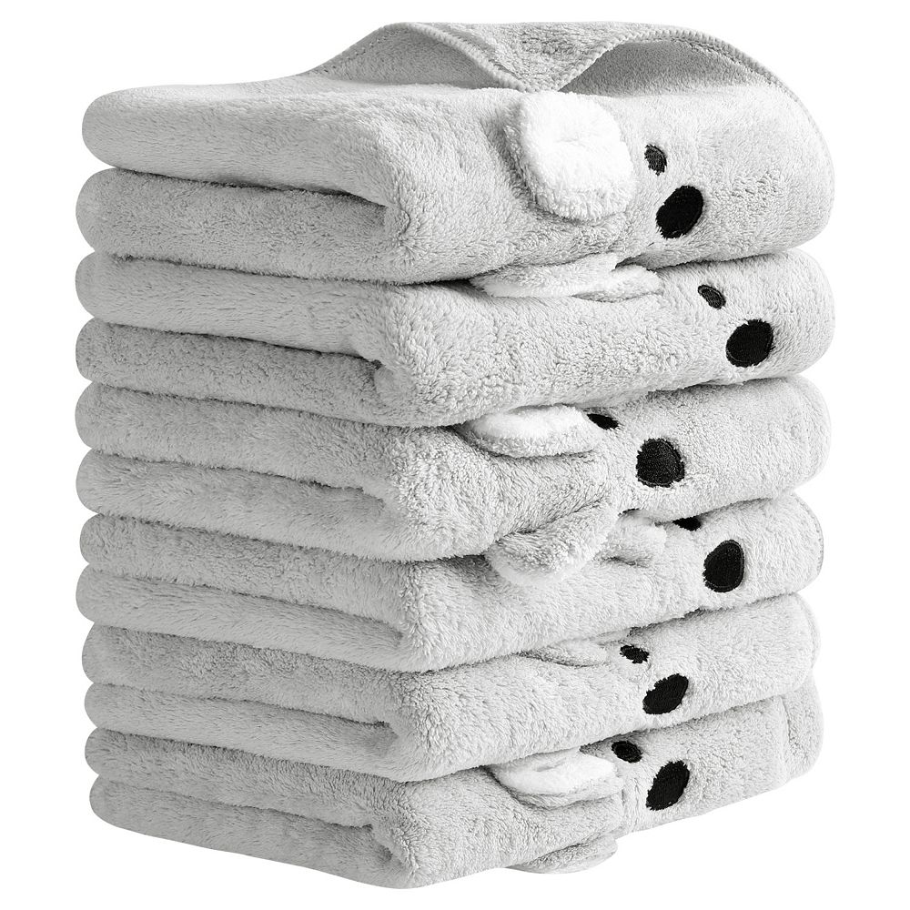 Coral Hand Towels Soft and Absorbent Rabbit Pattern Towel Set for ...