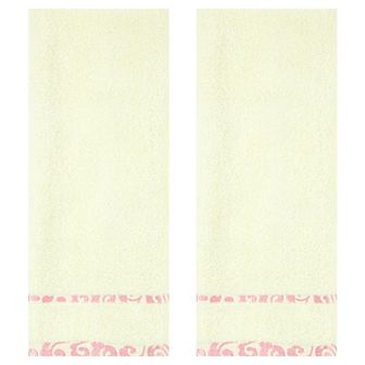Chic Striped Hand Towel Set,100% Cotton Soft Comfortable Highly Absorbent Bathroom Towel 2 Pack