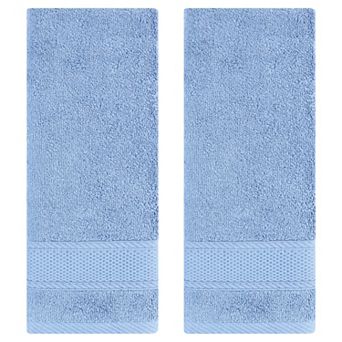 Bathroom Solid Hand Towel Set Cotton Face Towels Soft Absorbent 2 Pack