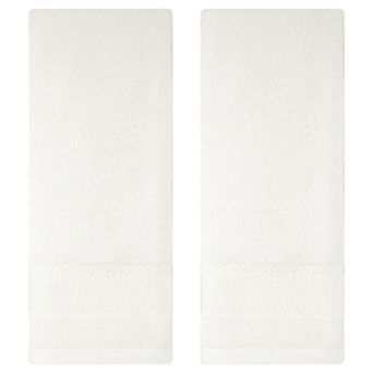 Bathroom Solid Hand Towel Set Cotton Face Towels Soft Absorbent 2 Pack