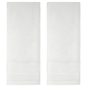 Bathroom Solid Hand Towel Set Cotton Face Towels Soft Absorbent 2 Pack