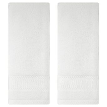 Bathroom Solid Hand Towel Set Cotton Face Towels Soft Absorbent 2 Pack