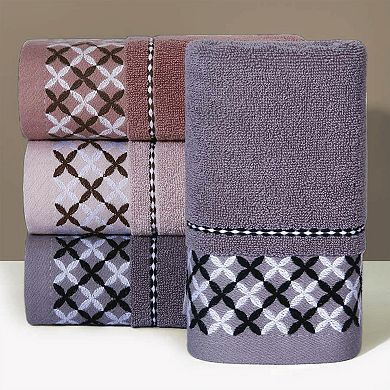 Cute Pattern Decorative Hand Towel Set, Lightweight, Absorbent Bathroom Hand Towels 4 Pack