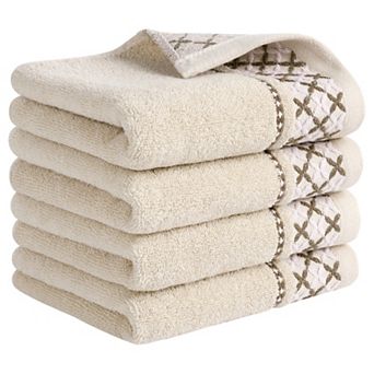 Cute Pattern Decorative Hand Towel Set, Lightweight, Absorbent Bathroom Hand Towels 4 Pack