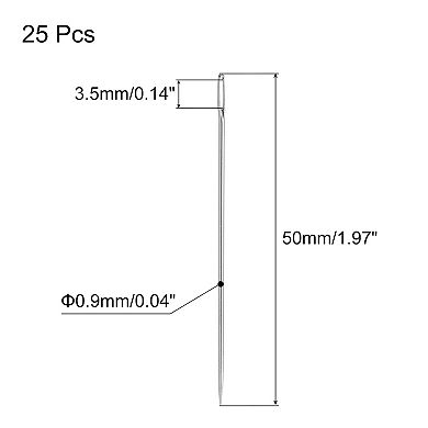 25Pcs Hand Sewing Needles, 2 Inch Length Large Eye Stitching Needles Metal Sewing Needle