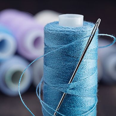 25Pcs Hand Sewing Needles, 2.4 Inch Length Large Eye Stitching Needles Metal Sewing Needle