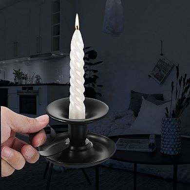 3Pack Taper Candle Making Mould, 3D Spiral Taper Candle Mould Long Twisted Silicone Candle Mould