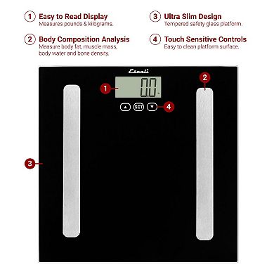 Escali Digital Kitchen & Bathroom Scale Bundle