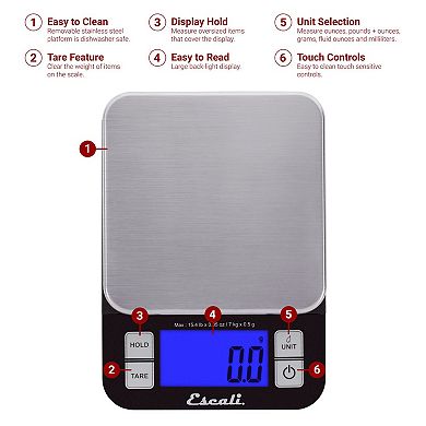 Escali Digital Kitchen & Bathroom Scale Bundle