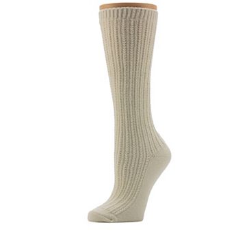 Women's Cuddl Duds® Plushfill Chain Texture Slouchy Crew Socks
