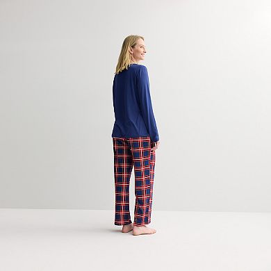 Women's Jammies For Your Families® Tolli Tartan Plaid Pajama Top & Pajama Bottoms Set