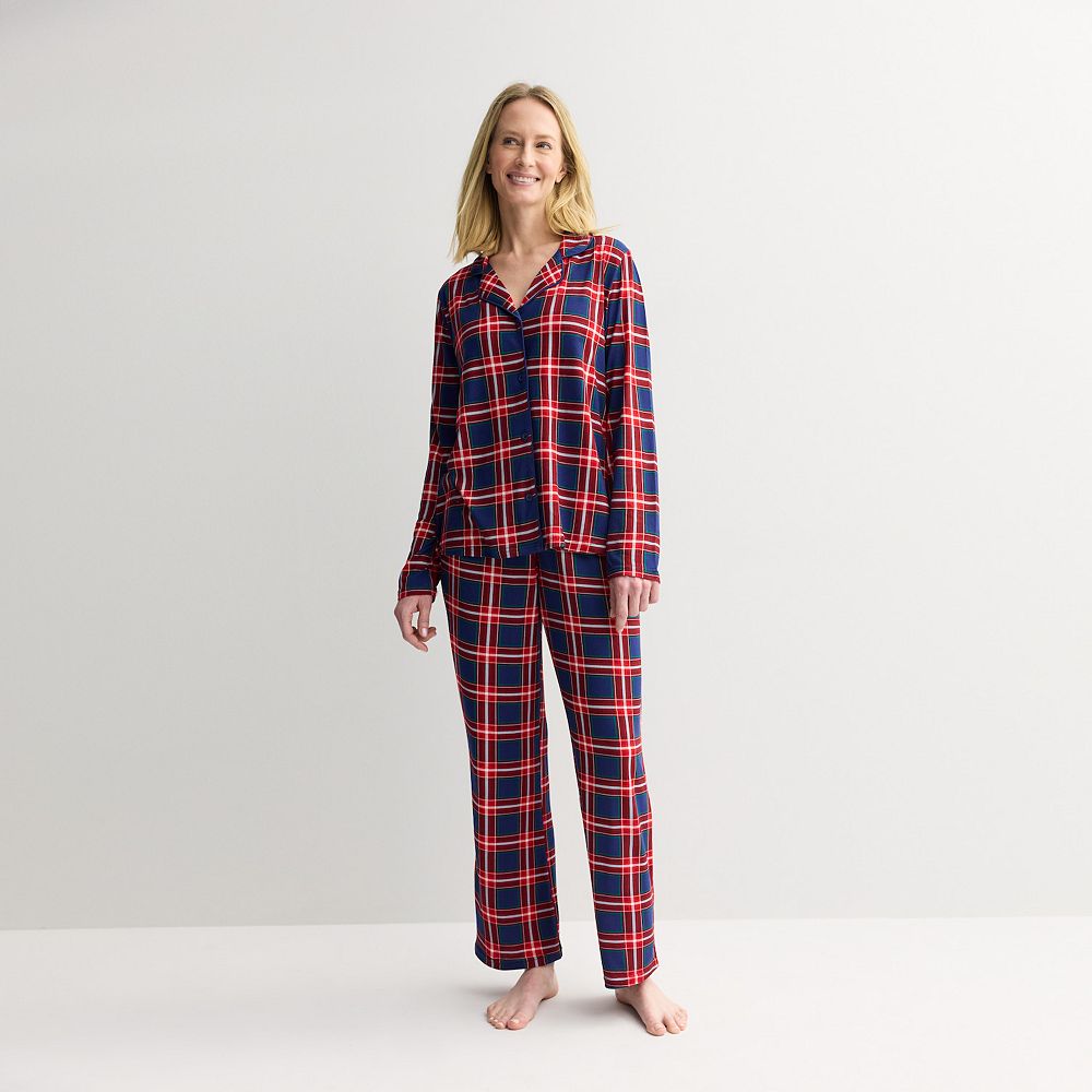 Petite Jammies For Your Families® Tolli Tartan Plaid Pajama Top ...