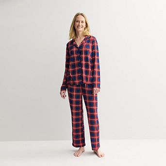 Petite Jammies For Your Families® Tolli Tartan Plaid Pajama Top & Pajama Bottoms Set