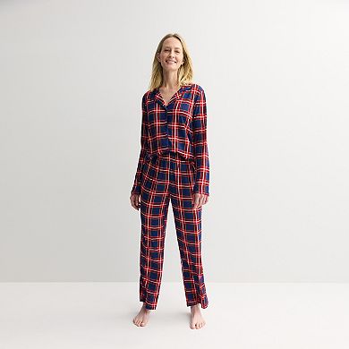 Petite Jammies For Your Families® Tolli Tartan Plaid Pajama Top & Pajama Bottoms Set