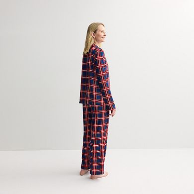 Petite Jammies For Your Families® Tolli Tartan Plaid Pajama Top & Pajama Bottoms Set