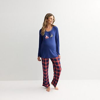 Maternity Jammies For Your Families® Tolli Tartan Plaid Pajama Top & Pajama Bottoms Set