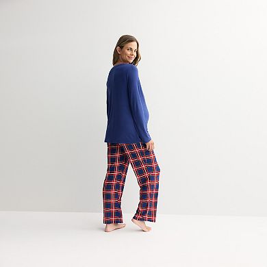 Maternity Jammies For Your Families® Tolli Tartan Plaid Pajama Top & Pajama Bottoms Set