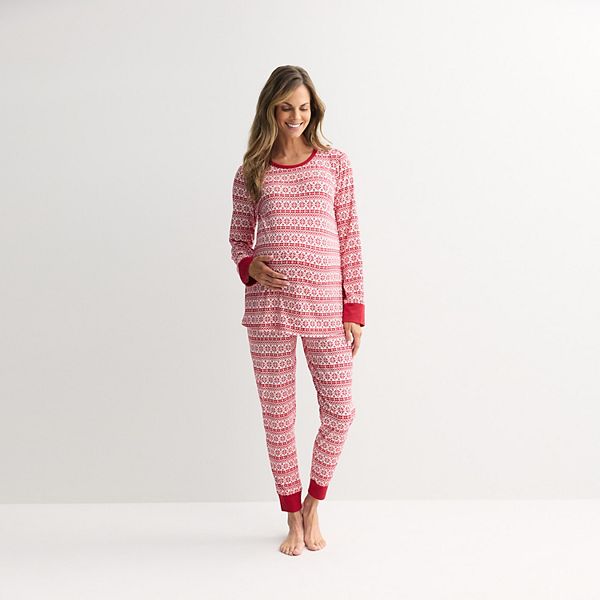 Maternity Jammies For Your Families® Joy Fairisle Pajama Top & Pajama ...