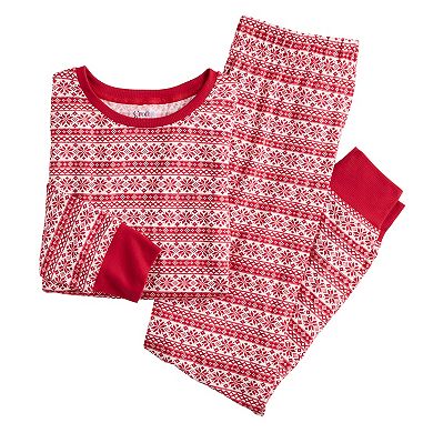 Petite Jammies For Your Families® Joy Fairisle Pajama Top & Pajama Bottoms Set