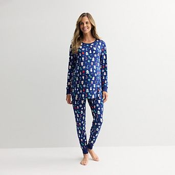 Maternity Jammies For Your Families® Holiday Jumble Pajama Top & Pajama Bottoms Set